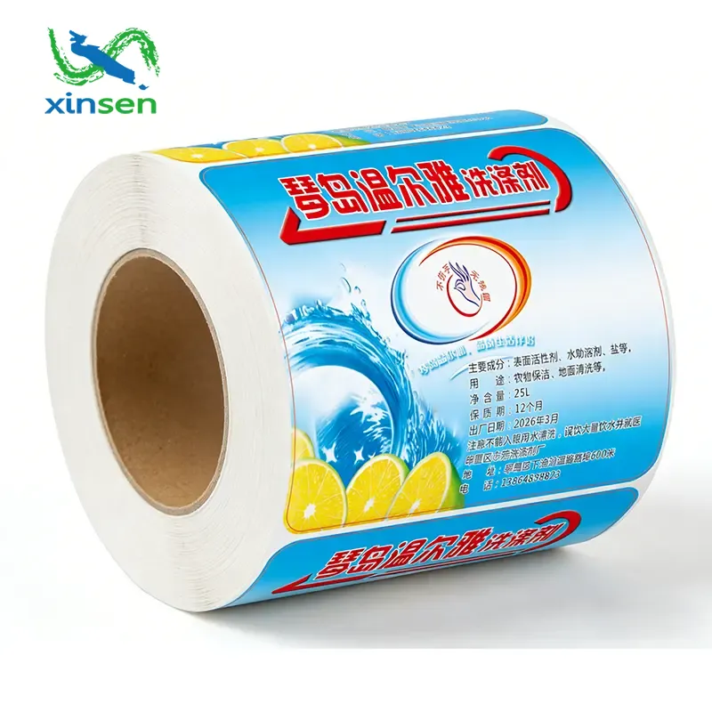 Wasserfestes Etikett für Spülmittel