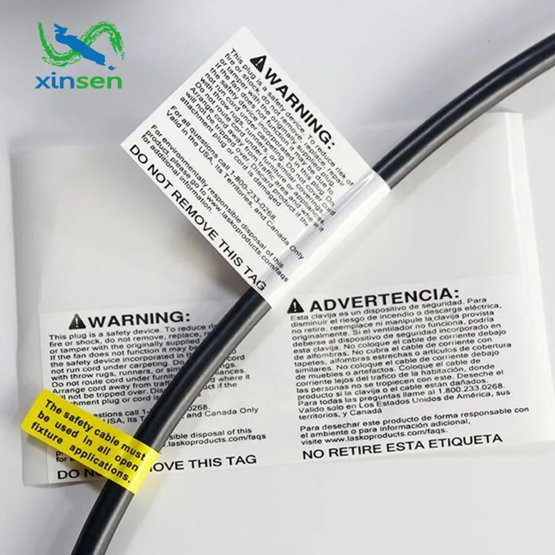 Wasserdichtes Etikett für Haushaltskabel